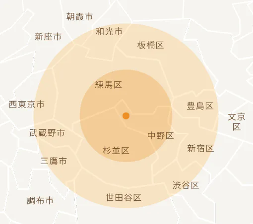 訪問可能エリア（地図）